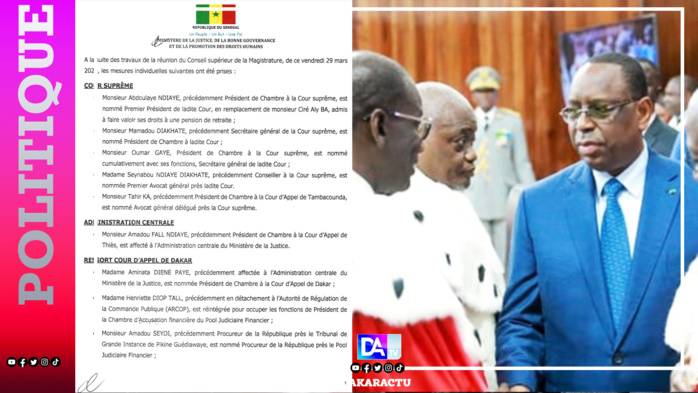 Cour suprême : Abdoulaye Ndiaye nouveau Président