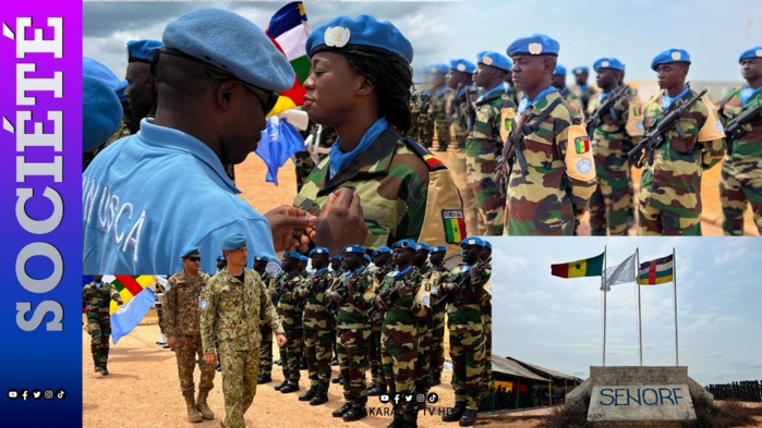 Fin de Mission du DETSEN2 en Centrafrique: Le détachement Sénégalais a reçu sa médaille des Nations-Unies Fin de Mission du DETSEN2 en Centrafrique: Le détachement Sénégalais a reçu sa médaille des Nations-Unies
