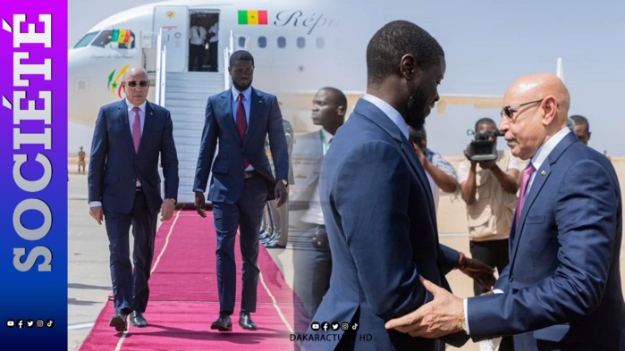 1er Visite officielle : Le chef de l'Etat, Bassirou Diomaye Faye est arrivé à Nouakchott 1er Visite officielle : Le chef de l'Etat, Bassirou Diomaye Faye est arrivé à Nouakchott