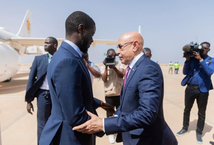 1er Visite officielle : Le chef de l'Etat, Bassirou Diomaye Faye est arrivé à  Nouakchott