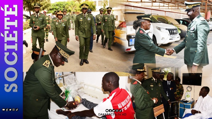 Armées Sénégalaises : Le Cemga Mbaye Cissé rend visite aux militaires hospitalisés pour leur apporter soutien et réconfort