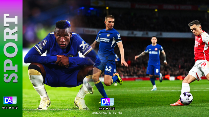 Premier League : Avec une performance décevante de Nicolas Jackson, Arsenal écrase Chelsea