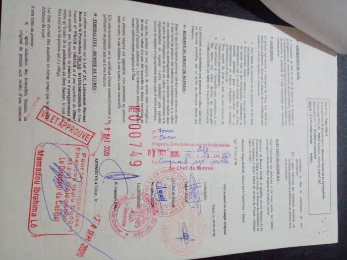 Accusé de faux et usage de faux sur un titre foncier à Mermoz : L'inspecteur des impôts livre sa version... Accusé de faux et usage de faux sur un titre foncier à Mermoz : L'inspecteur des impôts livre sa version...