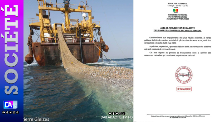 Pêche : L’Etat publie la liste de 132 navires nationaux et 19 bateaux étrangers autorisés à naviguer dans les eaux sénégalaises Pêche : L’Etat publie la liste de 132 navires nationaux et 19 bateaux étrangers autorisés à naviguer dans les eaux sénégalaises