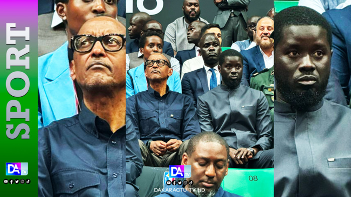 BAL4 : Le président Bassirou Diomaye Faye et son homologue Paul Kagamé ont été chaleureusement accueillis au Dakar Arena ! BAL4 : Le président Bassirou Diomaye Faye et son homologue Paul Kagamé ont été chaleureusement accueillis au Dakar Arena !