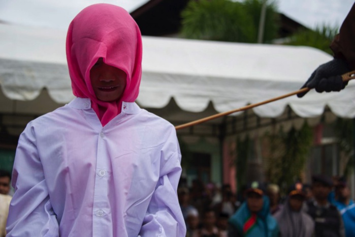 Fouettée par la police de la charia