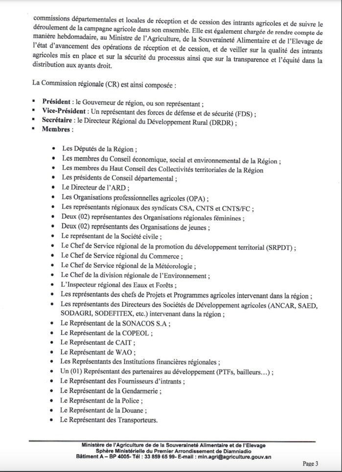 Campagne agricole 2024-2025: Le ministre de l’agriculture fixe la constitution des commissions de supervision de distribution des semences et engrais Campagne agricole 2024-2025: Le ministre de l’agriculture fixe la constitution des commissions de supervision de distribution des semences et engrais