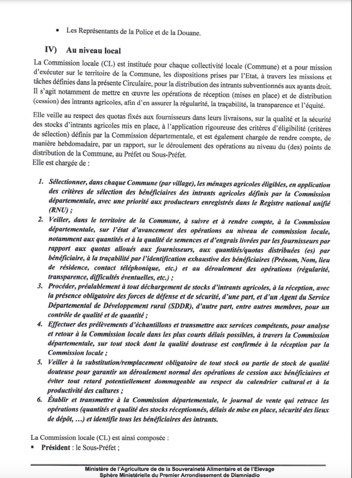 Campagne agricole 2024-2025: Le ministre de l’agriculture fixe la constitution des commissions de supervision de distribution des semences et engrais Campagne agricole 2024-2025: Le ministre de l’agriculture fixe la constitution des commissions de supervision de distribution des semences et engrais