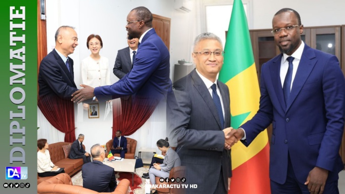 Coopération Sénégal-Chine : L'Ambassadeur Xiao Han a rencontré le Premier ministre Ousmane Sonko Coopération Sénégal-Chine : L'Ambassadeur Xiao Han a rencontré le Premier ministre Ousmane Sonko