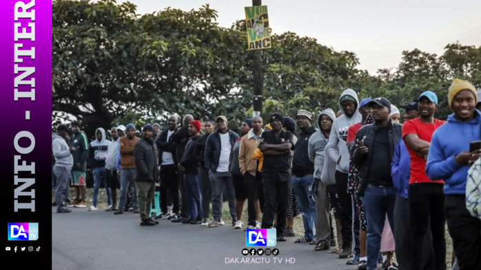 Législatives en Afrique du Sud: forte participation, scrutin à risque pour l'ANC Législatives en Afrique du Sud: forte participation, scrutin à risque pour l'ANC