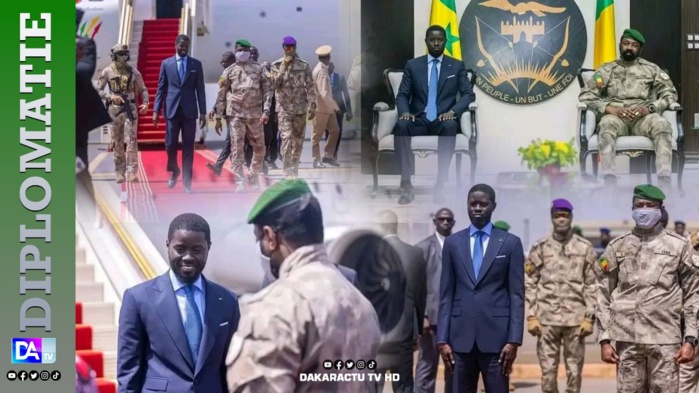 Visite de Travail et d'Amitié au Mali: Une forte délégation accompagne le président Bassirou Diomaye Faye chez Assimi GOITA Visite de Travail et d'Amitié au Mali: Une forte délégation accompagne le président Bassirou Diomaye Faye chez Assimi GOITA