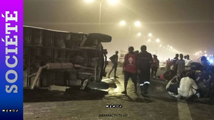 Autoroute à Péage: Une course entre deux « Ndiaga Ndiaye » se termine par un grave accident Autoroute à Péage: Une course entre deux « Ndiaga Ndiaye » se termine par un grave accident