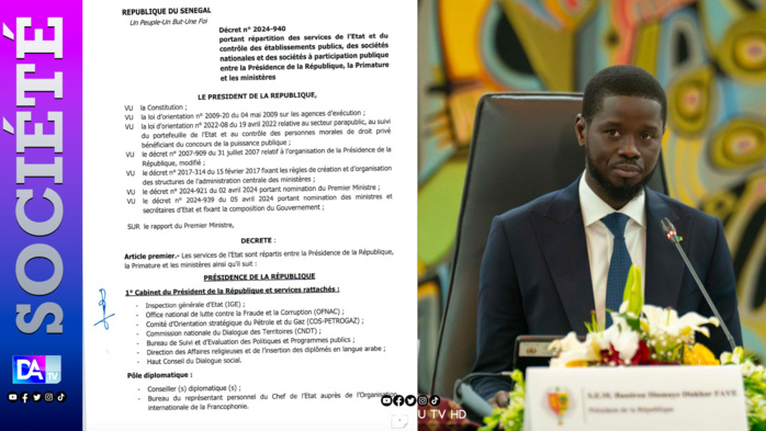 Décret présidentiel : Le chef de l’Etat acte une nouvelle réorganisation au sommet de la République Décret présidentiel : Le chef de l’Etat acte une nouvelle réorganisation au sommet de la République