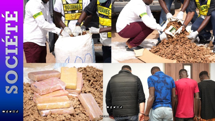 Saisie record de drogue à l'AIBD : Une contre valeur estimée à près de deux milliards Saisie record de drogue à l'AIBD : Une contre valeur estimée à près de deux milliards