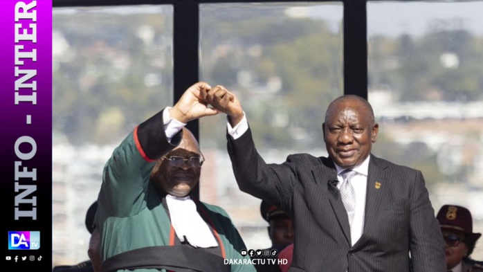 Cyril Ramaphosa prête serment pour son nouveau mandat Cyril Ramaphosa prête serment pour son nouveau mandat