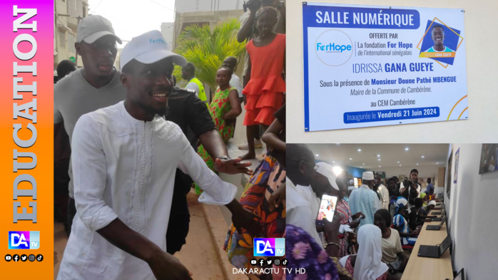 CEM Cambérène II : Idrissa Gana Guèye fait don de 13 millions FCFA pour la réhabilitation du centre informatique CEM Cambérène II : Idrissa Gana Guèye fait don de 13 millions FCFA pour la réhabilitation du centre informatique