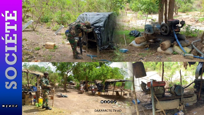 Kédougou / Opération Sentinelle-Est : 54 interpellations dont 23 gardes à vue et plusieurs matériels saisis sur des sites miniers Kédougou / Opération Sentinelle-Est : 54 interpellations dont 23 gardes à vue et plusieurs matériels saisis sur des sites miniers