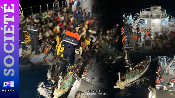 Emigration irrégulière: La Marine intercepte une pirogue au large de Saint-Louis avec 150 personnes Emigration irrégulière: La Marine intercepte une pirogue au large de Saint-Louis avec 150 personnes