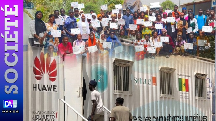 Le Huawei DigiTruck forme 100 jeunes de Daaratech à Diourbel Le Huawei DigiTruck forme 100 jeunes de Daaratech à Diourbel