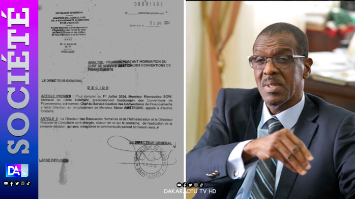 SAED: La nomination du fils du DG au poste de directeur financier fait jaser, le père parle de « mérite » SAED: La nomination du fils du DG au poste de directeur financier fait jaser, le père parle de « mérite »