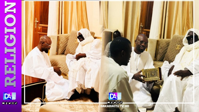Visite à Touba: Le PM Ousmane Sonko chez le khalife Général des Mourides Visite à Touba: Le PM Ousmane Sonko chez le khalife Général des Mourides
