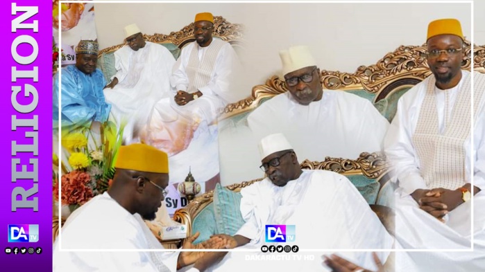 Tivaouane: Le PM Ousmane Sonko reçu par le khalife général des tidjanes( images) Tivaouane: Le PM Ousmane Sonko reçu par le khalife général des tidjanes( images)