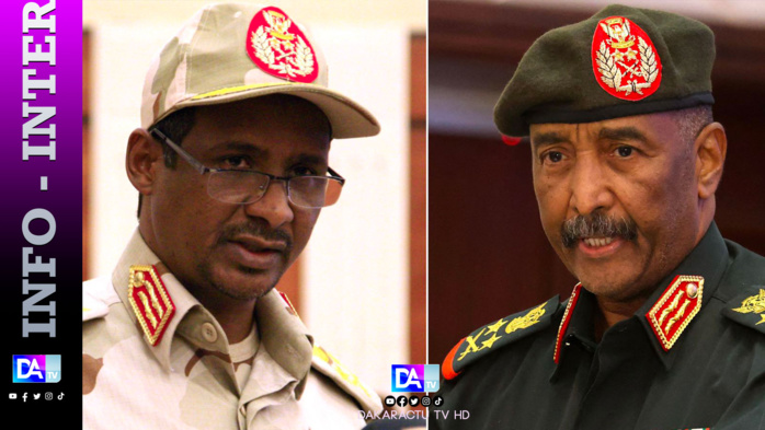 Soudan: le chef des paramilitaires des FSR "salue" les pourparlers de cessez-le-feu annoncés par Washington Soudan: le chef des paramilitaires des FSR "salue" les pourparlers de cessez-le-feu annoncés par Washington