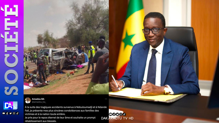 Série d’accidents: Les condoléances de Amadou Bâ aux familles des victimes