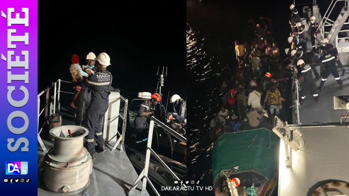 Lutte contre l'immigration clandestine: Une pirogue de 111 candidats arraisonnée par le Niani Lutte contre l'immigration clandestine: Une pirogue de 111 candidats arraisonnée par le Niani