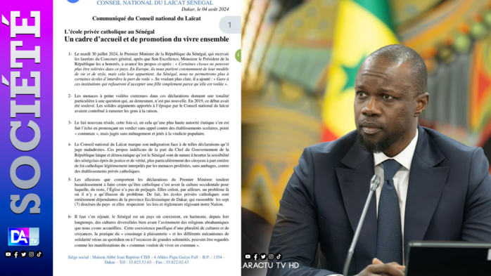 Déclarations du PM sur le port du voile: le Conseil National du Laïcat s’indigne et invite au respect du règlement intérieur des établissements privés catholiques Déclarations du PM sur le port du voile: le Conseil National du Laïcat s’indigne et invite au respect du règlement intérieur des établissements privés catholiques