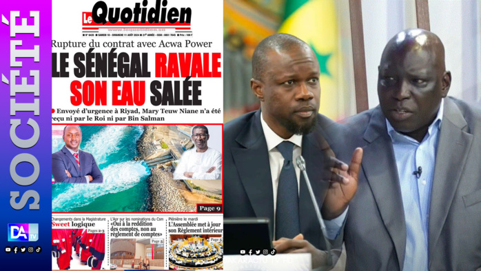 Plainte annoncée d’Ousmane Sonko contre Madiambal : Reproche-t-on au journaliste la Une du Quotidien de ce samedi ? Plainte annoncée d’Ousmane Sonko contre Madiambal : Reproche-t-on au journaliste la Une du Quotidien de ce samedi ?