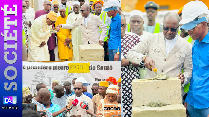 Commune de Mbao: le maire Abdou Karim Sall a posé la première pierre du poste de santé de Keur Mbaye Fall-après les rails Commune de Mbao: le maire Abdou Karim Sall a posé la première pierre du poste de santé de Keur Mbaye Fall-après les rails
