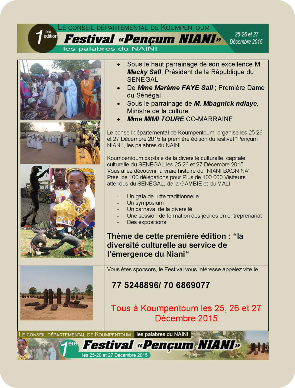 Manifestation Koumpentoum Manifestation Koumpentoum