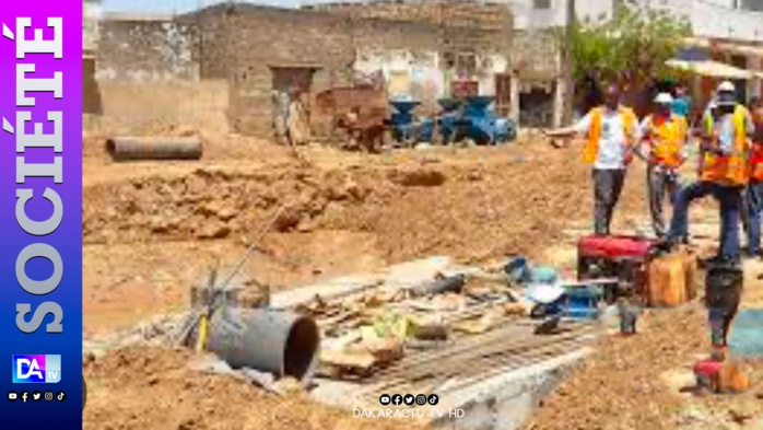Touba - Le canal d'évacuation construit il y a moins d’un mois entre la mairie et la sous -préfecture vient de céder Touba - Le canal d'évacuation construit il y a moins d’un mois entre la mairie et la sous -préfecture vient de céder