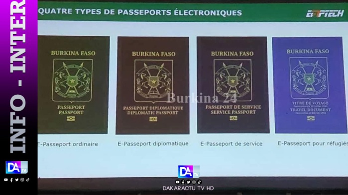 Rupture AES/CEDEAO : Le Burkina Faso lance un passeport électronique de nouvelle génération sans le logo et la mention de la Cedeao Rupture AES/CEDEAO : Le Burkina Faso lance un passeport électronique de nouvelle génération sans le logo et la mention de la Cedeao