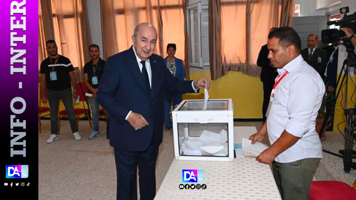 Vote prolongé en Algérie pour la présidentielle, Tebboune grand favori Vote prolongé en Algérie pour la présidentielle, Tebboune grand favori