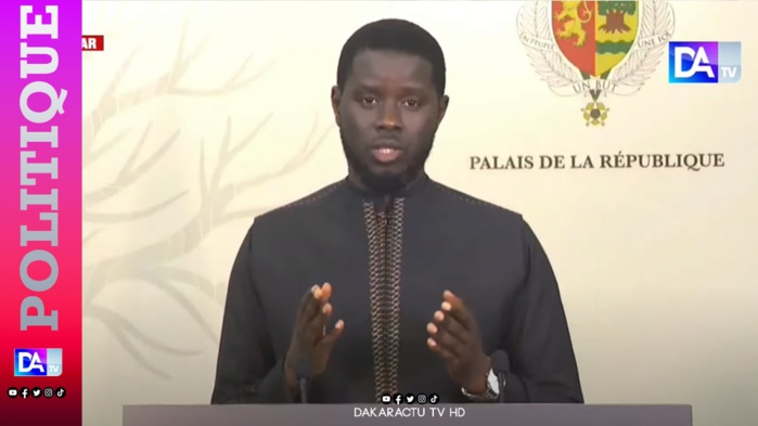 Dissolution de l'Assemblée nationale : le Président Bassirou Diomaye Faye était encore à Thiès au moment de son discours. Dissolution de l'Assemblée nationale : le Président Bassirou Diomaye Faye était encore à Thiès au moment de son discours.
