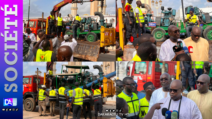 Inondations à Touba : le maire Barthélémy Dias dépêche ses équipes techniques pour secourir les populations. Inondations à Touba : le maire Barthélémy Dias dépêche ses équipes techniques pour secourir les populations.