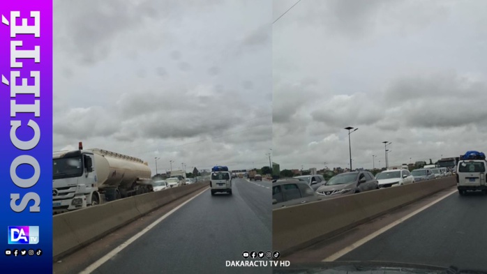 Fortes pluies à Dakar : la sortie 10 de Keur Ndiaye Lo, inondée, est temporairement fermée Fortes pluies à Dakar : la sortie 10 de Keur Ndiaye Lo, inondée, est temporairement fermée