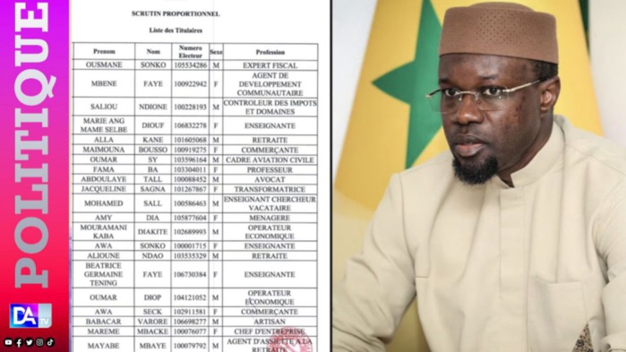Elections Législatives 2024: Ousmane Sonko, tête de liste nationale de Pastef Elections Législatives 2024: Ousmane Sonko, tête de liste nationale de Pastef