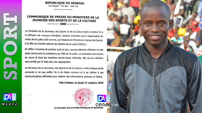 Nomination à la présidence du CNG : le Ministère des Sports dément les rumeurs sur la nomination de l'arbitre Malick Ngom ! Nomination à la présidence du CNG : le Ministère des Sports dément les rumeurs sur la nomination de l'arbitre Malick Ngom !