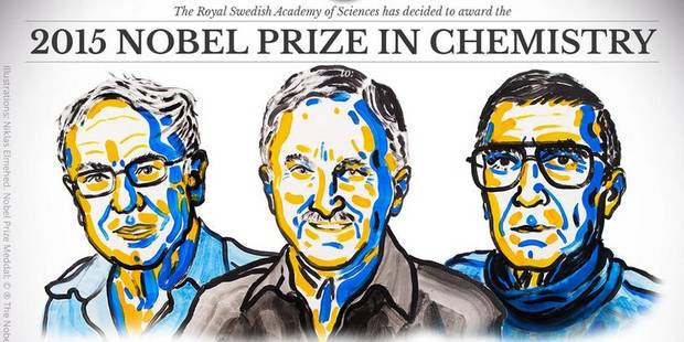 Le prix Nobel de chimie décerné à Tomas Lindahl, Paul Modrich et Aziz Sancar
