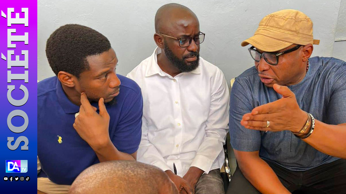 Tribunal de Tambacounda : Barth, Bocoum et Pape Djibril Faye attendent l'audition de Bougane par le procureur. Tribunal de Tambacounda : Barth, Bocoum et Pape Djibril Faye attendent l'audition de Bougane par le procureur.