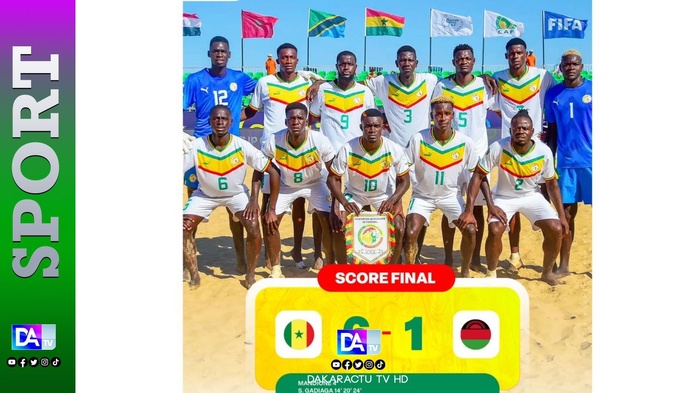 Les Lions de la plage écrasent le Malawi 6-1 et se préparent pour le duel décisif contre le Mozambique Les Lions de la plage écrasent le Malawi 6-1 et se préparent pour le duel décisif contre le Mozambique
