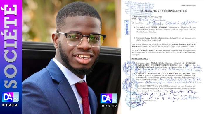 Affaire Scandale de l'Aser : AEE Power Sénégal et son DG, Saidou Kane envoient une sommation interpellative à Jean Michel Sene. Affaire Scandale de l'Aser : AEE Power Sénégal et son DG, Saidou Kane envoient une sommation interpellative à Jean Michel Sene.