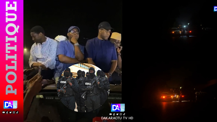 Législatives/Arrestation du cortège de Sàmm Sa Kàddu : tous les membres de la sécurité de Barth ont été interpellés par les éléments de la BIP. Législatives/Arrestation du cortège de Sàmm Sa Kàddu : tous les membres de la sécurité de Barth ont été interpellés par les éléments de la BIP.