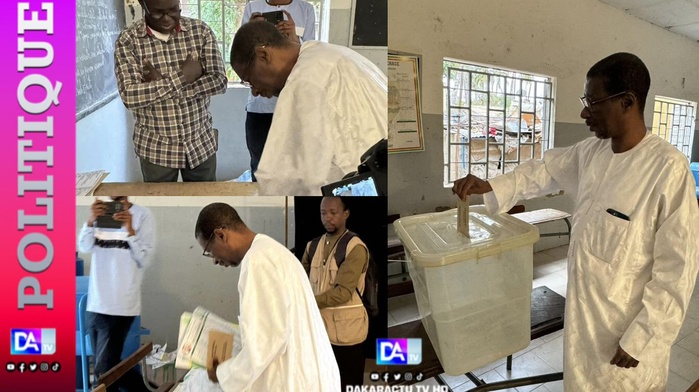 Elections législatives :Mary Teuw Niane a accompli son acte citoyen Elections législatives :Mary Teuw Niane a accompli son acte citoyen