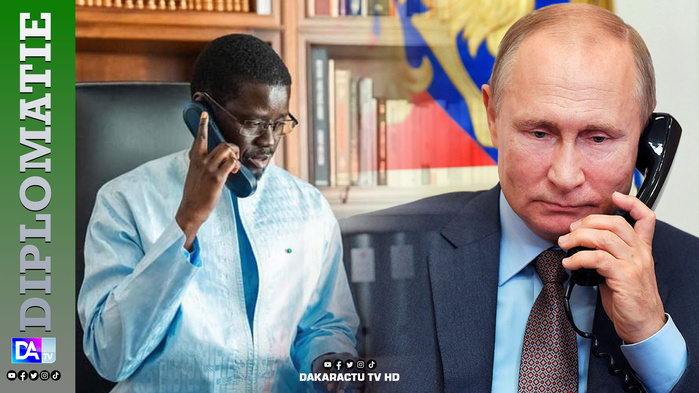 Coopération sénégalo-russe : Bassirou Diomaye Faye s’est entretenu au téléphone avec Vladimir Poutine Coopération sénégalo-russe : Bassirou Diomaye Faye s’est entretenu au téléphone avec Vladimir Poutine