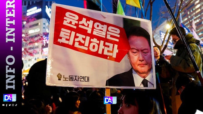 Corée du Sud: manifestation pour la destitution du président à Séoul Corée du Sud: manifestation pour la destitution du président à Séoul