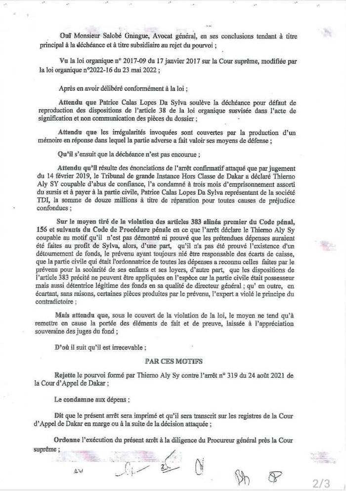 Une justice à deux vitesses et les dispositions claires de l’article 272 (Par ​Pape Konaré DIAITÉ )